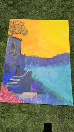 Colorful Painting , 36 Inches Wide 39 L 