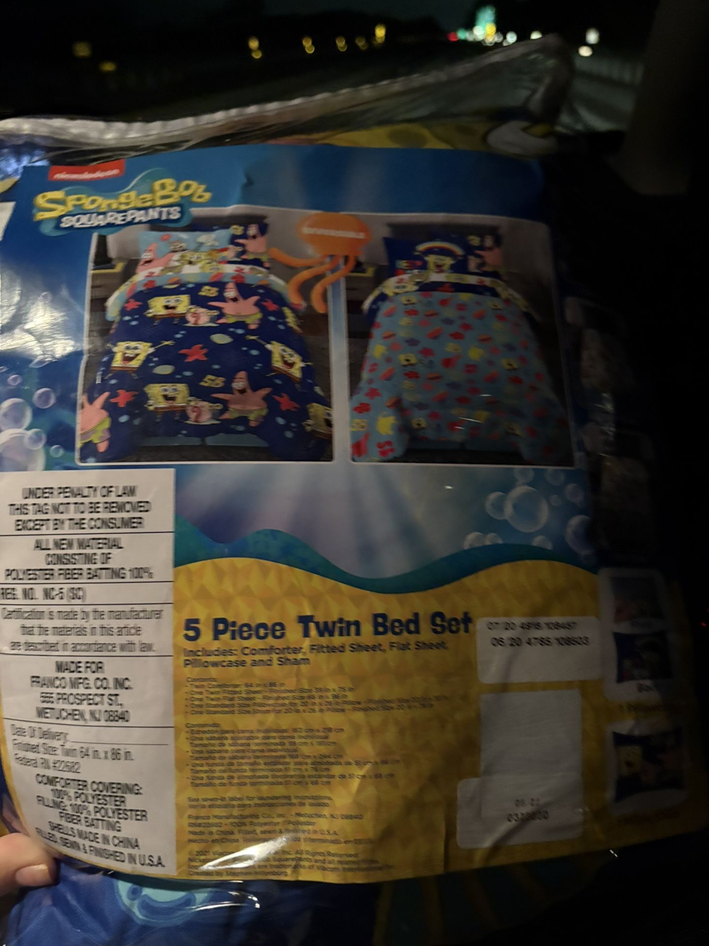 SpongeBob Bedding Set 
