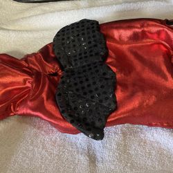 THRILLS & CHILLS RED & BLACK DEVIL HALLOWEEN COSTUME FOR SMALL DOG/CAT