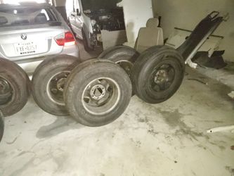 6 Tires With Rims 6 Lugs 245/65 R18