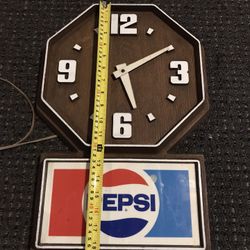 Vintage Pepsi Clock