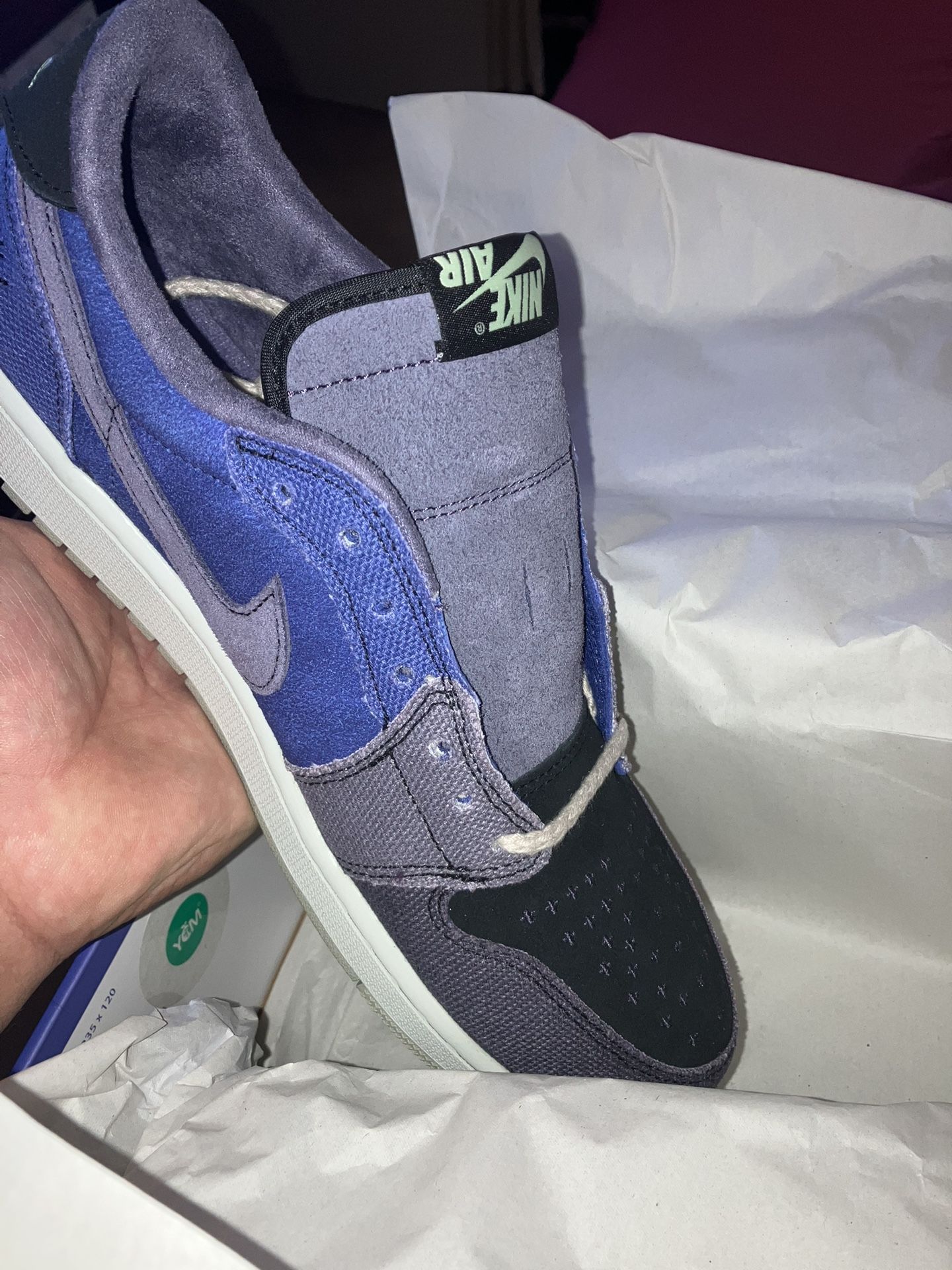 Nike Zion Williamson Voodoo Jordan 1 Low Size 12