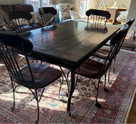 Dining table and chairs
