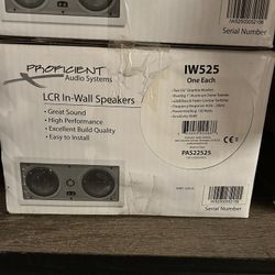 Proficient Audio LCR In-wall Speakers 