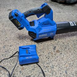 Kobalt Leaf Blower Battery And Charger 
