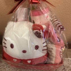 Hello Kitty Valentine Basket 