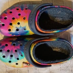 Cute Tye Dye Crocs 