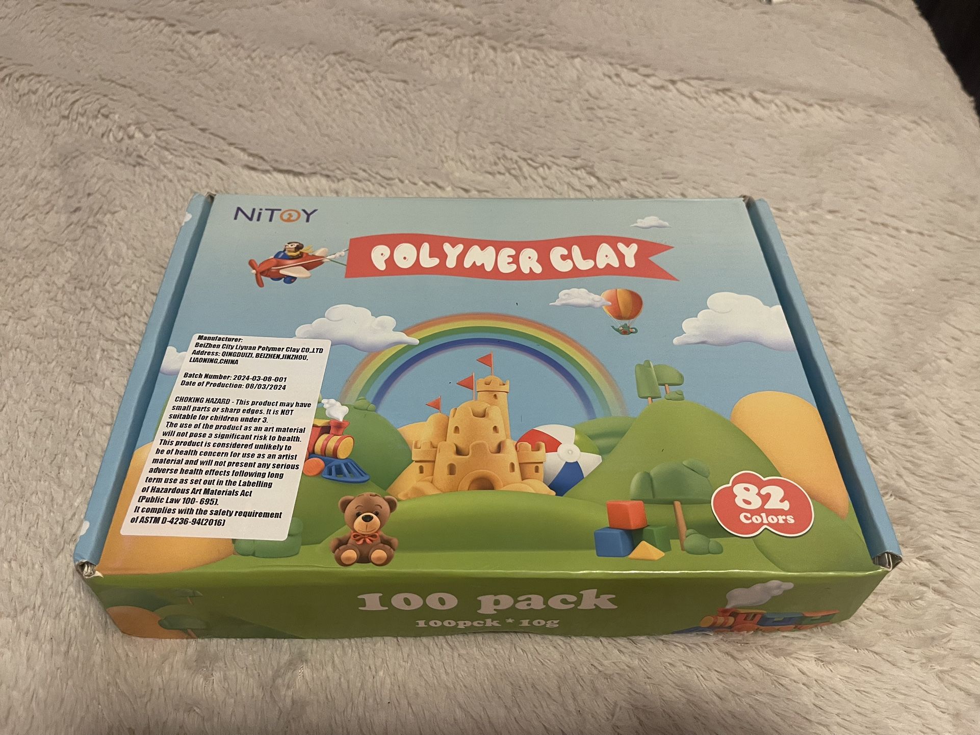 Tomorotec 100PCS Polymer Clay Value Pack 82 Colors