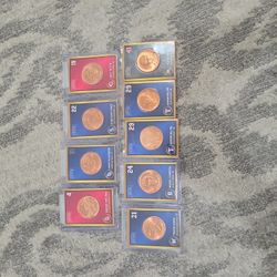 2018 ( 9)Treasure Baseball Coin Card Lot 
