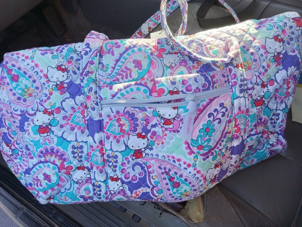Vera Bradley Hello Kitty Duffle Bag $70