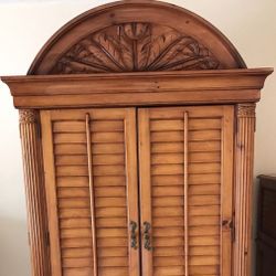 Palm Court Armoire TV Cabinet Tommy Bahama Style West Indies 