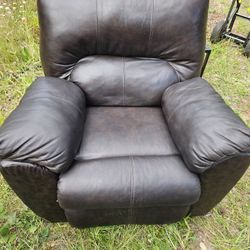 Recliner And Table For Sale Both For $75 Or Separate $50