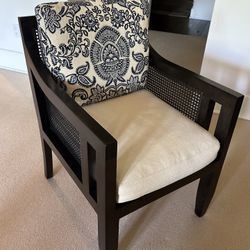 Meredith Baer Black Cane Accent Chairs - 2 Available