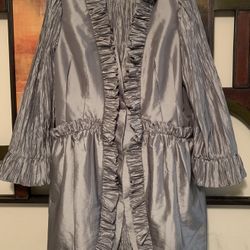 Serafina Premium Apparel Skirt Set Size 14 Women. Shiny Silver Color