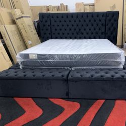 $1299 Brand New King Bed Frame With Mattress (Read Description Below)