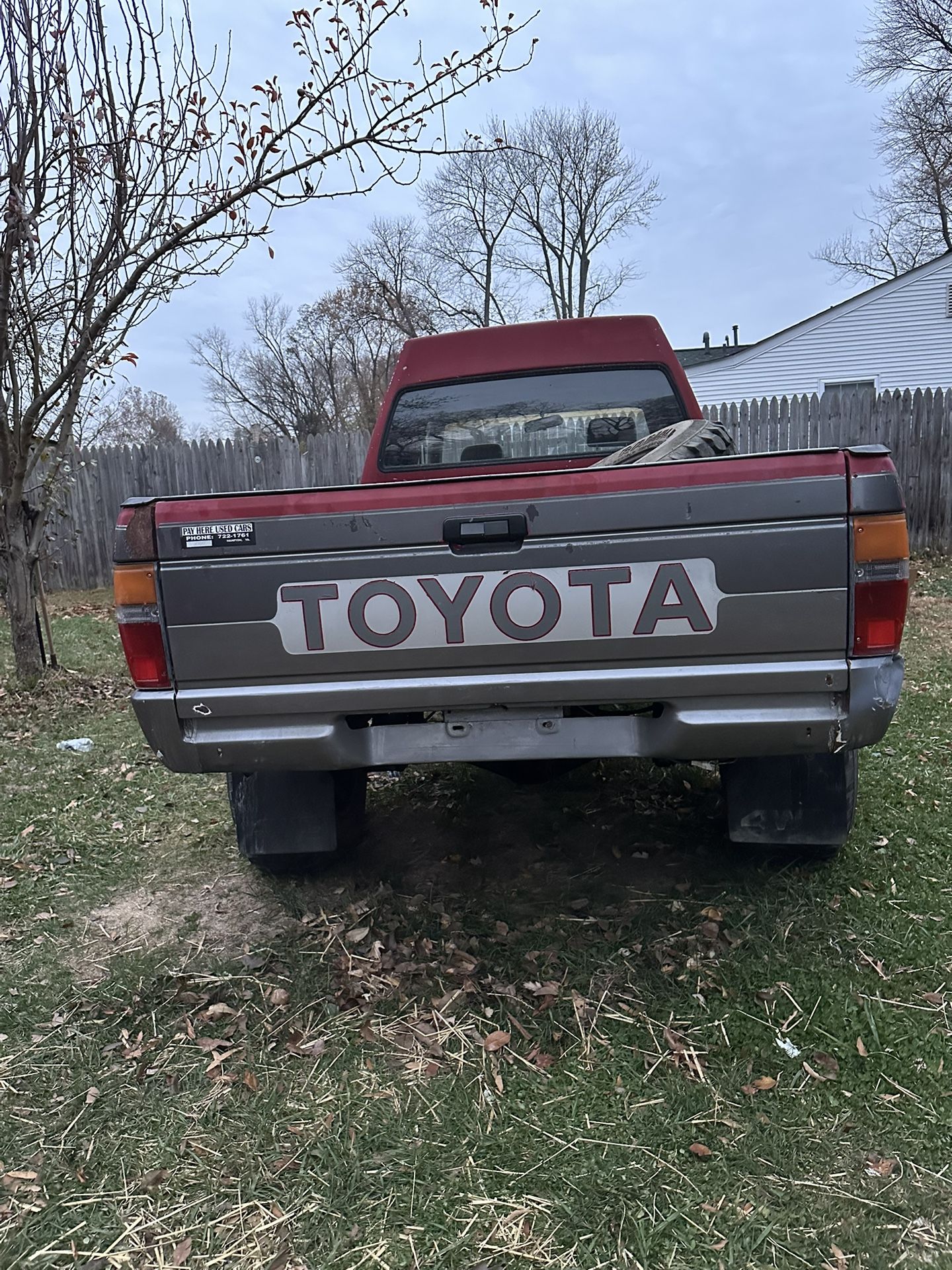 Toyota cubson 22r manual 4x4 1986