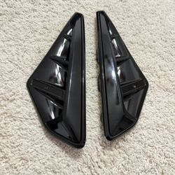 Black Car Side Vent Covers 