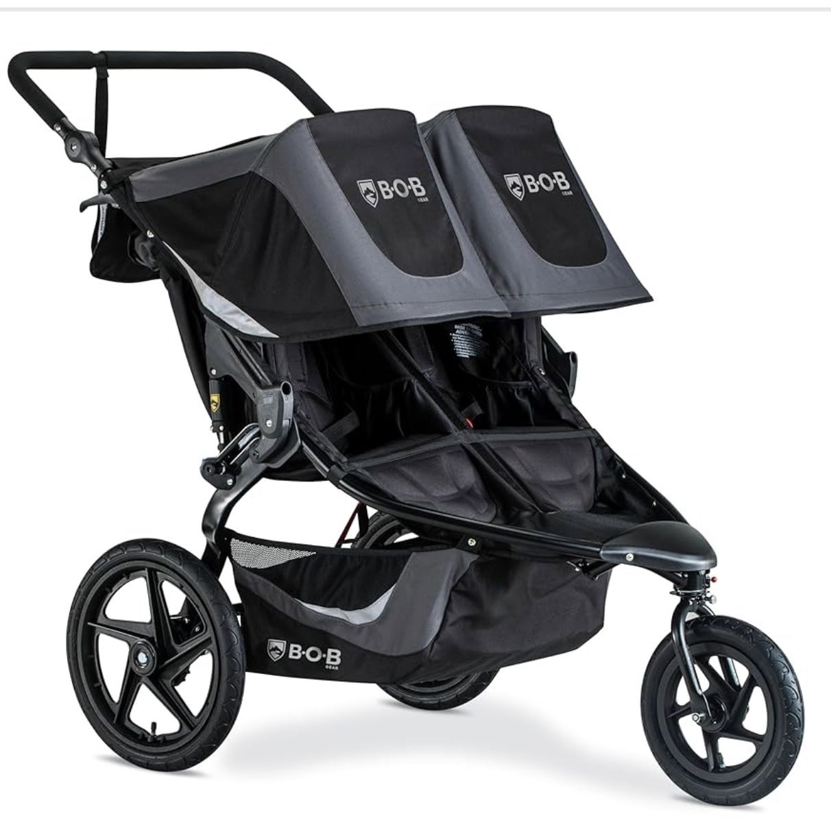 BOB Gear Revolution Flex 3.0 Duallie Double Jogging Stroller, Graphite Black Open box item is new! The BOB Gear Revolution Flex 3.0 Duallie Double J
