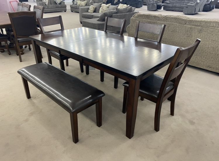Martello Cherry Extendable Dining Set Financing Available