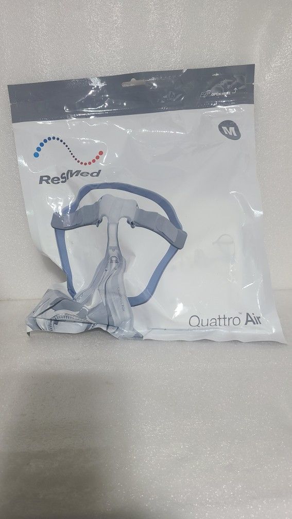 MED ResMed Quattro Full Air-AirFit   silicone Cushion. 62702 Headgear 