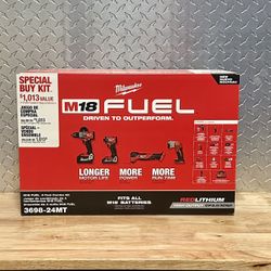 Milwaukee M18 FUEL 4 Tool Combo Kit 3698-24MT