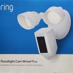 Ring Floodlight Cam Wired Plus- New