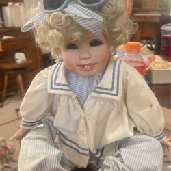 Michelle Porcelain 19" Doll by Virginia Ehrlich Turner 1991 Hamilton Collection