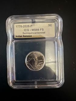 New un circulated nickel