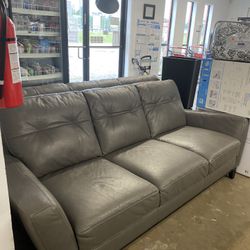 Mills Leather Sofa