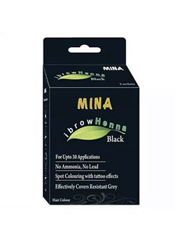 Mina ibrow henna black regular pack or tinting kit for eyebrow colors
