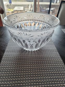 24% Lead Crystal Cut Glass Bowl