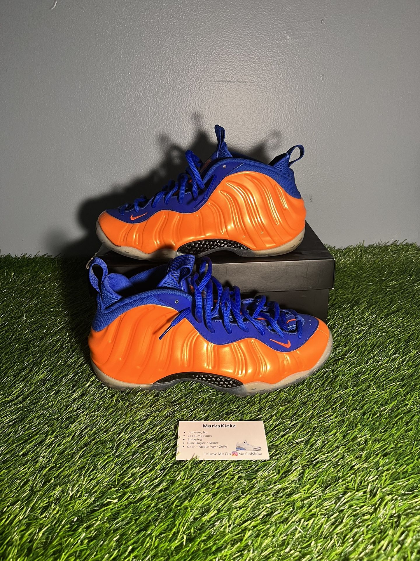 nike air foamposite knicks size 10.5