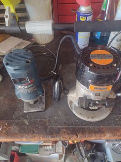 Two Routers one craftsman Commercial  the other one  Bosch