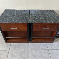 Granite TV stand Pair