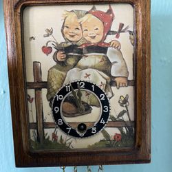 Beautiful Small German Hummel Wall Clock