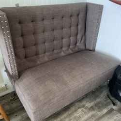 Tuft Grey Couch Chair 