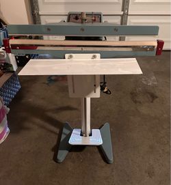 2 ULINE 24” Heat Sealers – Foot Pedal & Tabletop