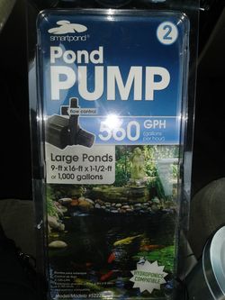 Waterfall or pond pump