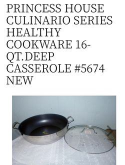 Princess House 16-qt Healthy Casserole 