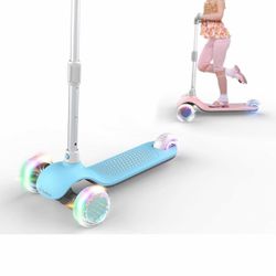 Use 3 house Pink 99.99 New Kick Scooter 3 Wheels Kids Scooter with Fashional Lights, Folding Kids Scooter, Flexible Scooter for Kids with Wide D