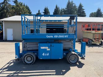 2013 Genie GS2669RT 4x4 26FT Rough Terrain Scissor Lift - Diesel