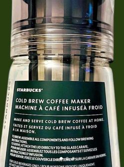 Starbucks Cold Brew Maker $15
