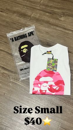 Pink Bape Tee (Size Small)