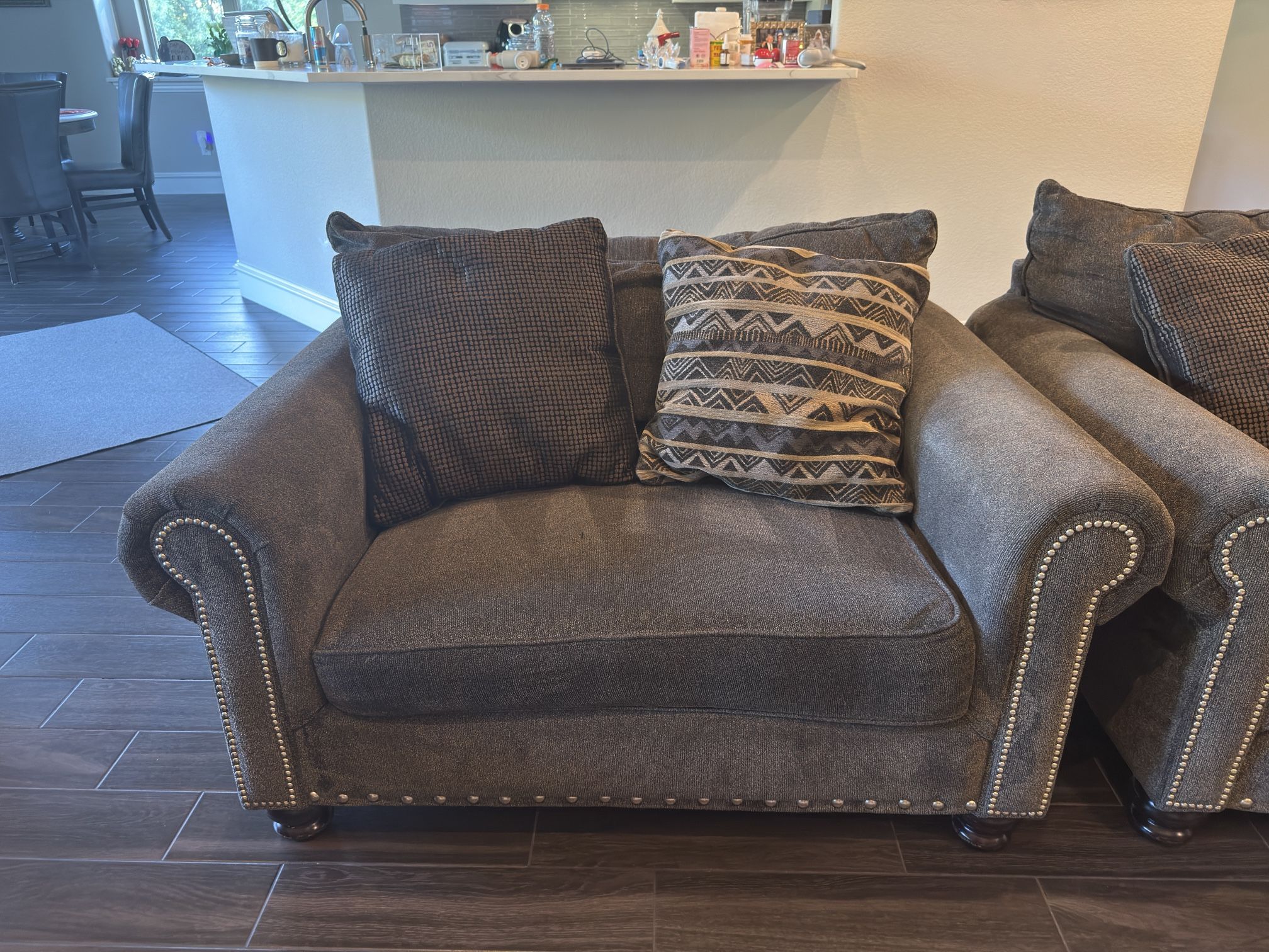 Used 1 1/2 Seater Chair + Ottoman