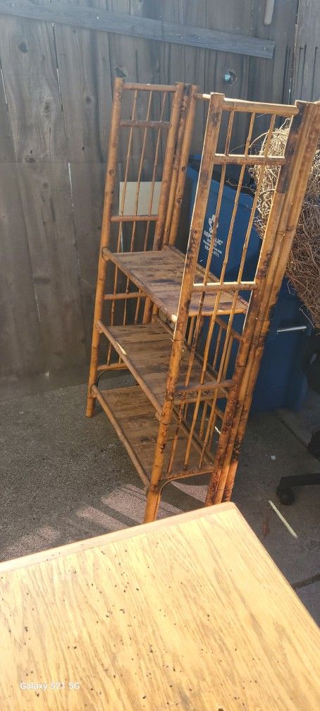 Rattan And Bamboo Shelves!