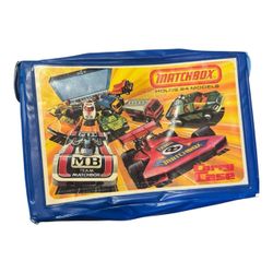 Vintage 1976 Matchbox Blue Yellow Carry Case One Size