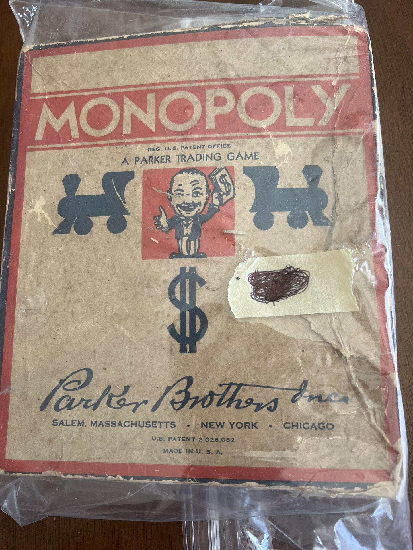 Vintage 1930 ‘s Monopoly Game Missing Board And Some Items 