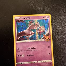 Mewtwo pokemon card halloween edition 