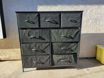 9 Drawer Fabric Dresser