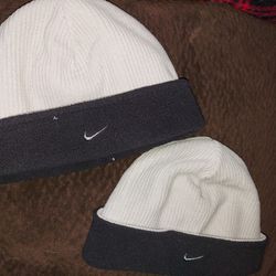 2 Boys Nike Fleece Beanies